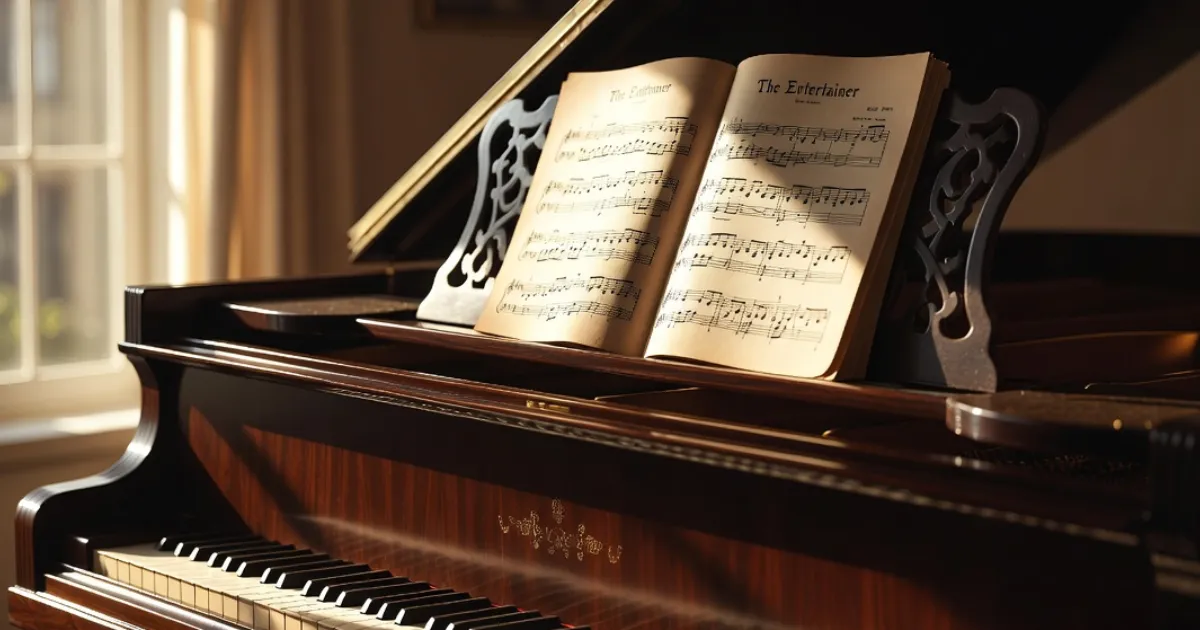 music sheet for the entertainer