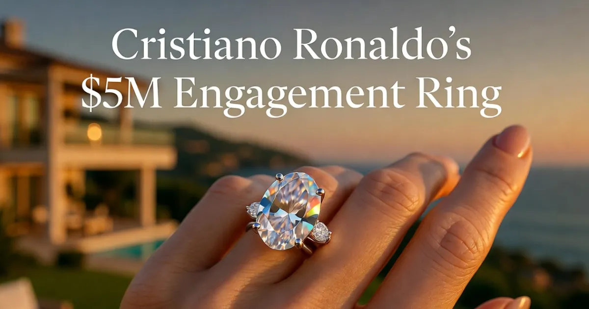 cristiano ronaldo engaged ring