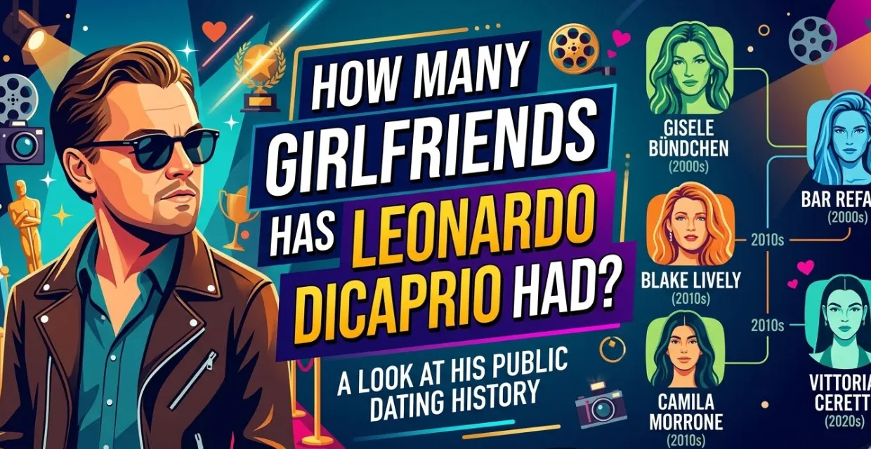 How many girlfriends has Leonardo DiCaprio had