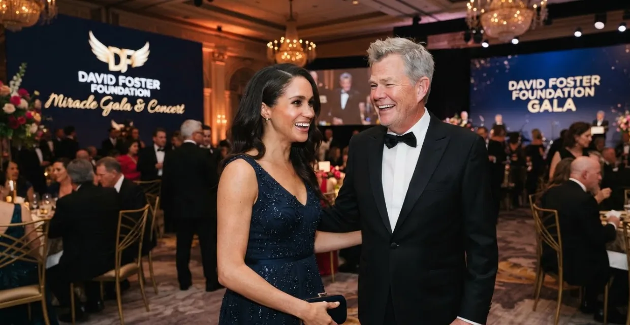 david foster foundation event meghan